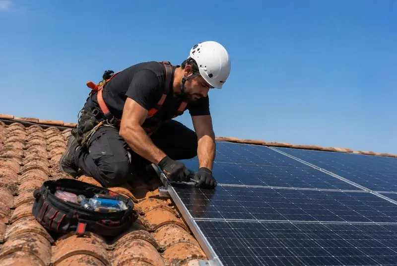 Maintenance et monitoring de panneaux solaires à Loge-Fougereuse